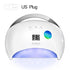 Smart Lamp Nail LED UV Lamp Dryer Metal Bottom LCD Timer Multicolors for Curing UV Gel Polish Nail Art Tools - menochic